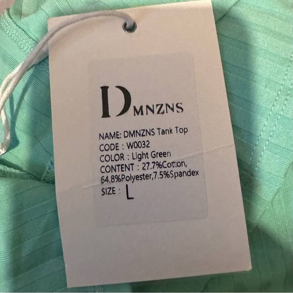 Women Removable Padded Cropped Tank Top Sleeveless by DMNZNS Size L - Picture 6 of 8